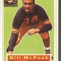 1956 Topps football card #99 Bill McPeak VG Pittsburgh Steelers