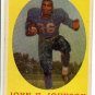 1958 Topps football card #75 John H. Johnson - good (ink on front) Detroit Lions