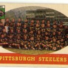 1958 Topps football card #116 Pittsburgh Steelers team VG