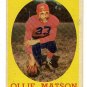 1958 Topps football card #127 Ollie Matson - good (ink on front) Chicago Cardinals