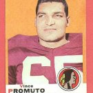 1969 Topps football card #92 (B) Vince Promuto EX Washington Redskins