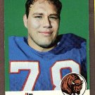 1969 Topps football card #10 Jim Dunaway EX Buffalo Bills