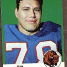 1969 Topps football card #10 (B) Jim Dunaway VG Buffalo Bills
