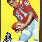 1969 Topps football card #8 (B) Jim Colclough VG Boston Patriots