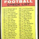 1968 Topps football card #219 (E) 2nd Series Checklist Unmarked EX/NM