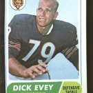1968 Topps football card #205 Dick Evey EX/NM Chicago Bears