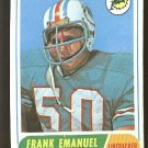 1968 Topps football card #170 Frank Emanuel EX/NM Miami Dolphins