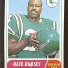 1968 Topps football card #136 Nate Ramsey EX+ Philadelphia Phillies
