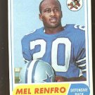 1968 Topps football card #129 (E) Mel Renfro EX Dallas Cowboys