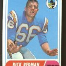 1968 Topps football card #115 (B) Rick Redman EX/NM San Diego Chargers