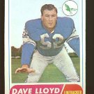 1968 Topps football card #84 (B) Dave Lloyd EX/NM Philadelphia Eagles