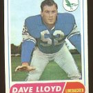 1968 Topps football card #84 (D) Dave Lloyd EX Philadelphia Eagles