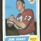 1968 Topps football card #60 Jim Hart RC rookie VG St. Louis cardinals