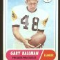 1968 Topps football card #58 Gary Ballman NM (miscut) Philadelphia Eagles