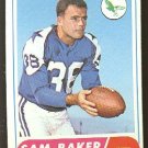 1968 Topps football card #32 (C) Sam Baker EX Philadelphia Eagles