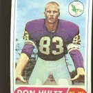1968 Topps football card #6 Don Hultz EX Philadelphia eagles