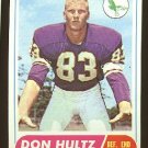 1968 Topps football card #6 (B) Don Hultz EX Philadelphia eagles