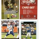 2006 NFL Player of the Day football card promo set Reggie Bush, Tom Brady, Peyton Manning