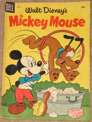 Dell comic book - Walt Disney's Mickey Mouse #43 1955 good condition
