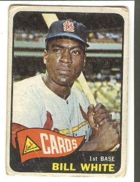 1965 Topps baseball card #190 Bill White F/G St. Louis Cardinals
