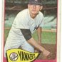 1965 Topps baseball card #177 Pete Mikkelson good condition New York Yankees