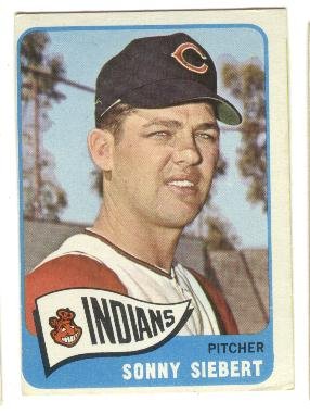 1965 Topps baseball card #96 Sonny Siebert VG/EX Cleveland Indians