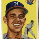 1954 Topps baseball card #206 Ray Crone VG/EX Milwaukee Braves