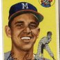 1954 Topps baseball card #206 Ray Crone VG/EX Milwaukee Braves