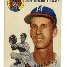 1954 Topps baseball card #176 (C) Bob Keely good condition Milwaukee Braves