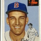 1954 Topps baseball card #144 (D) Bill Werle VG Boston red Sox