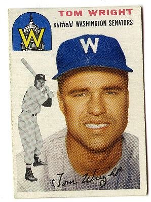 1954 Topps baseball card #140 (B) Tom Wright VG+ Washington Senators
