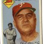 1954 Topps baseball card #127 (B) Steve O'Neill VG Philadelphia Phillies