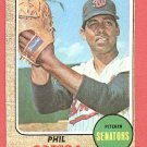 1968 Topps baseball card #595 Phil Ortega NM
