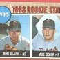 1968 Topps baseball card #589 Ron Clark & Moe Ogier RC EX/NM