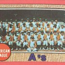 1968 Topps baseball card #554 Oakland Athletics team VG