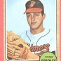 1968 Topps baseball card #489 Wally Bunker NM