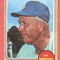 1968 Topps baseball card #472 Walt Alston EX
