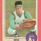 1968 Topps baseball card #422 Rene Lachemann EX