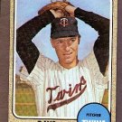 1968 Topps baseball card #322 Dave Boswell EX