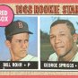 1968 Topps baseball card #314 Bill Rohr & George Spriggs NM