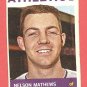 1964 Topps baseball card #366 Nelson Mathews VG Kansas City A's