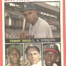 1964 Topps baseball card #7 Batting leaders Tommy Davis, Robert Clemente, Hank aaron, Dick Groat VG