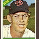 1966 Topps baseball card #165 Don Lock EX/Nm washington Senators