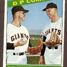 1966 Topps baseball card #156 DP Combo Dick Schofield & Hal Lanier VG