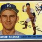 1955 Topps baseball card #188 Charlie Silvera EX/NM new York Yankees