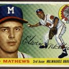1955 Topps baseball card #155 (C) Ed Mathews EX Milwaukee Braves