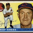 1955 Topps baseball card #151 Red Kress EX/NM Cleveland Indians