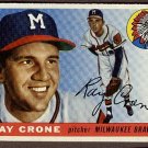 1955 Topps baseball card #149 Ray Crone VG/EX Milwaukee Braves