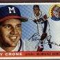 1955 Topps baseball card #149 (B) Ray Crone VG+ Milwaukee Braves