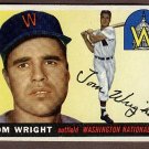 1955 Topps baseball card #141 (C) Tom Wright EX Washington Nationals